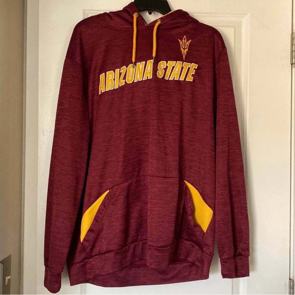 Arizona State Maroon Hoodie with Yellow Accents